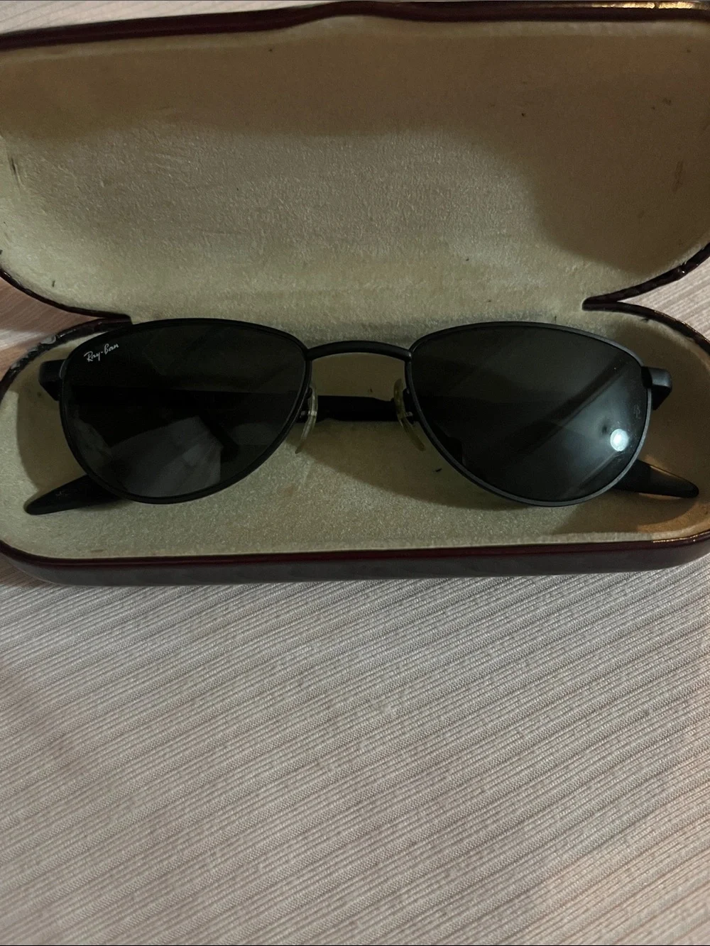Ray-Ban Black Frame Sunglasses with Dark Lenses